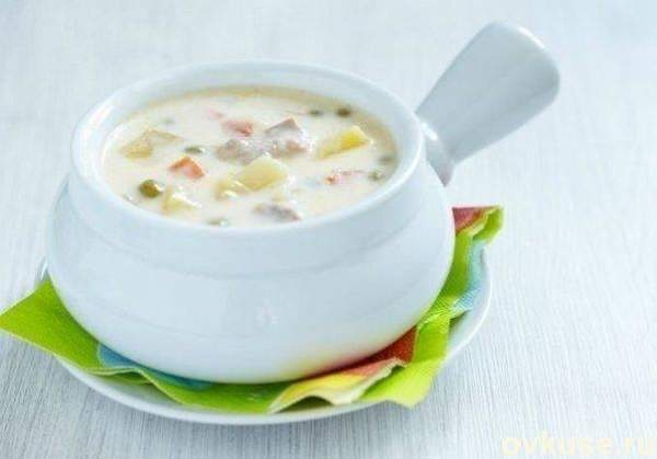 Суп с плавленным сыром и курицей - «Первое блюдо»