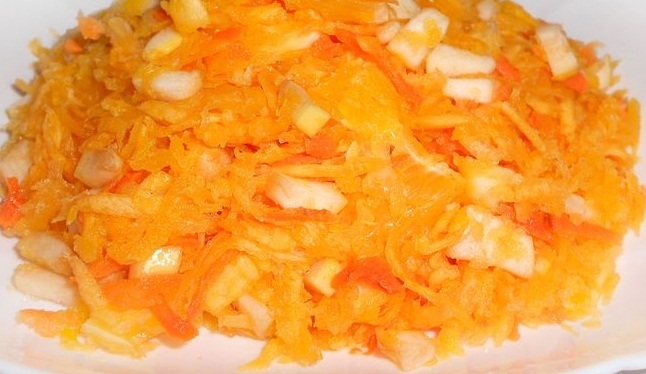 Салат из тыквы "Оранжевое настроение" (ВИДЕО) - «Закуски»
