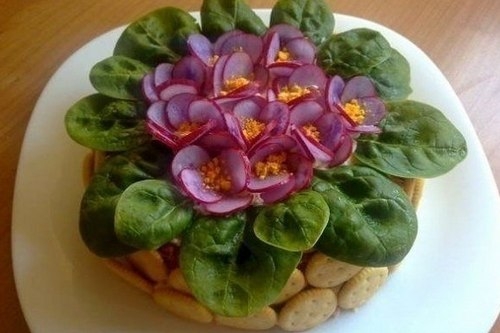 Праздничный салат «Фиалки» - «Второе блюдо»