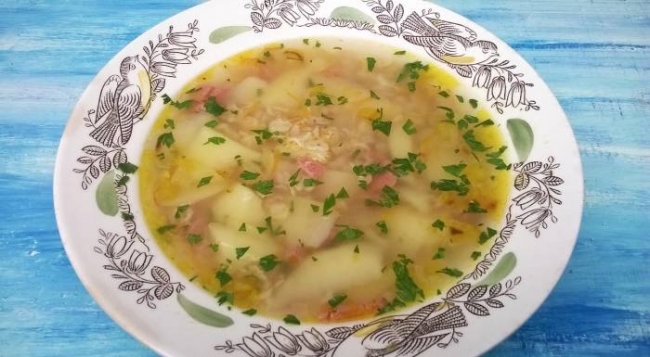 Куриный суп с овсянкой - «Первое блюдо»