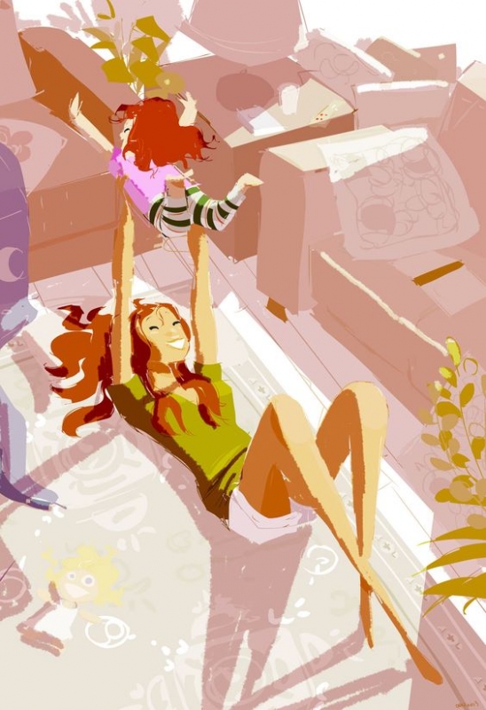 28 иллюстраций Паскаля Кэмпиона том, как круто, когда у тебя есть дети>