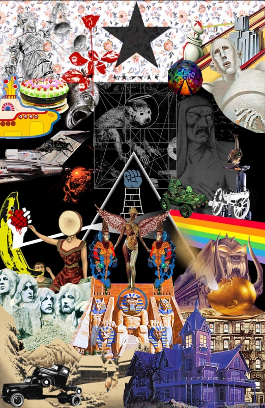 Супер-рок-ребус! Угадай 33 знаменитых альбома в одной картинке!