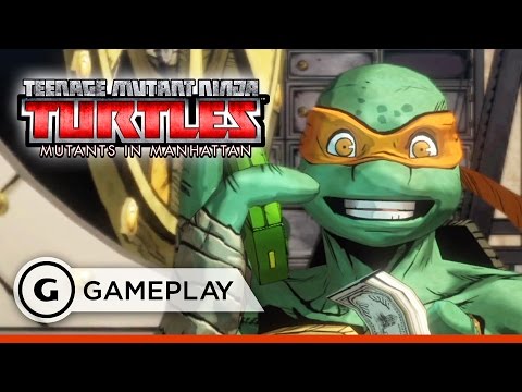 Bebop Boss Battle Gameplay - Teenage Mutant Ninja Turtles: Mutants in Manhattan  - «Видео»
