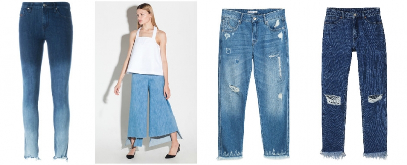 Обрезанные джинсы - «Мода»