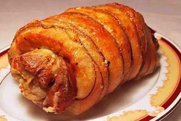 Пряный рулет из свинины с чесноком - «Второе блюдо»