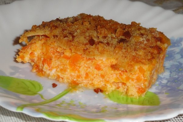 Запеканка из творога с морковью и яблоком - «Второе блюдо»