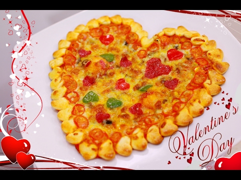 PIZZA HEART Valentine's day - mmm... Delicious!  - «Видео советы»