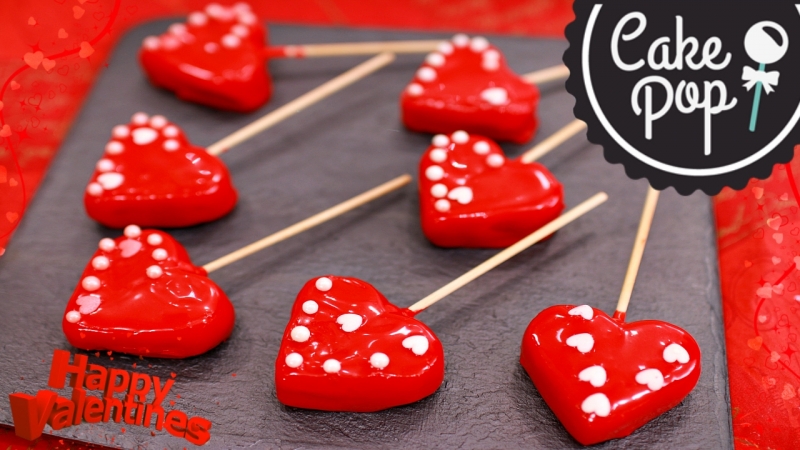 Heart Cake Pops Valentine's Day - mmm... Delicious!  - «Видео советы»