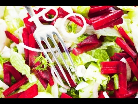 Свекольный салат с финиками и орехами (ВИДЕО) - «Закуски»