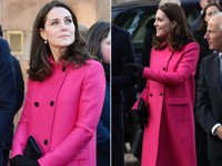 Кейт Миддлтон надела розовое пальто за $2000, в котором дважды выходила в свет - «Я как Звезда»