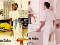 Фотограф «поменял местами» женщин и мужчин в сексистской рекламе 50-х - «Про жизнь»