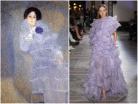 25 образов с Недели высокой моды в Париже, похожих на шедевры живописи - «Я и Мода»