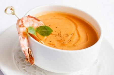Томатный суп с креветками - «Первое блюдо»