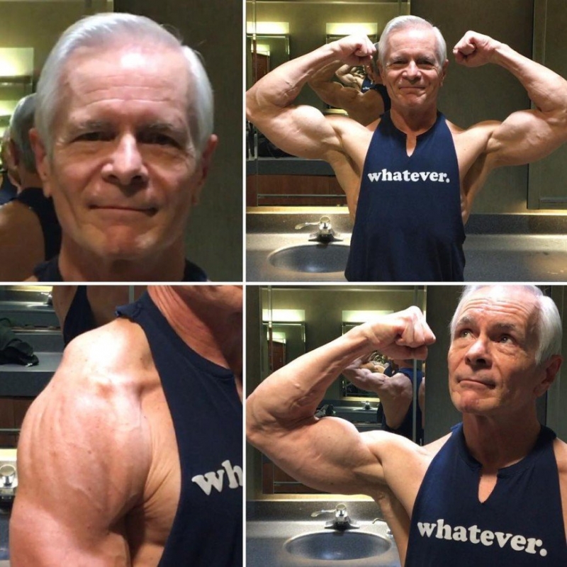 67-летний американец мотивирует к занятиям спортом своим накачанным телом - «Я и Здоровье»