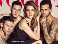 Наталья Водянова снялась для Vogue в компании полуголых футболистов - «Я как Звезда»
