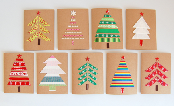 Новогодние открытки своими руками: 40 идей для детей и взрослых - «СЕМЬЯ»
