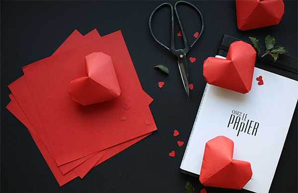 Оригами: сердце из бумаги - «РУКОДЕЛИЕ»