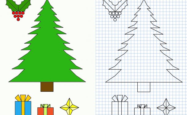 Рисунки на Новый год: учимся рисовать Деда Мороза, Снегурочку, снеговика и елку - «ОТ 6 ДО 9 ЛЕТ»