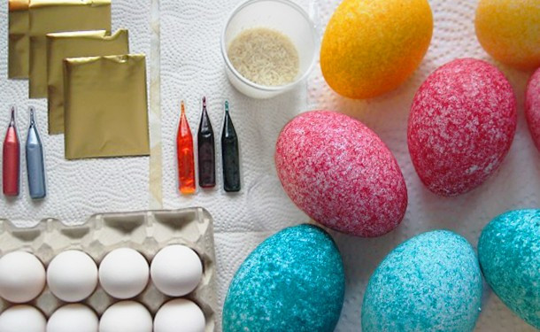 Как красить яйца на Пасху 2019 рисом: красиво и необычно - «ОТ 6 ДО 9 ЛЕТ»