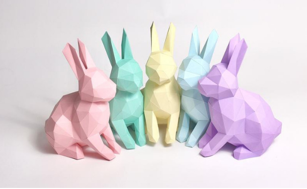 Пошаговый мастер-класс: полигональный 3д кролик из картона своими руками - «ОТ 9 ДО 16 ЛЕТ»