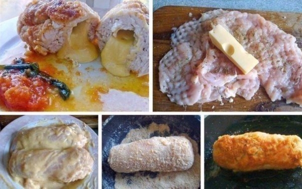 Куриная грудка с сыром в сухарях - «Второе блюдо»