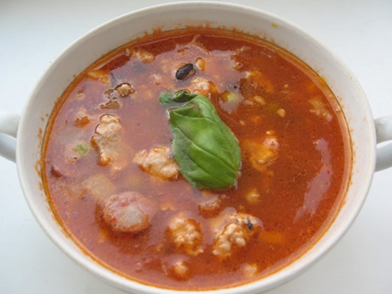 Суп с мясом и баклажанами - «Первое блюдо»
