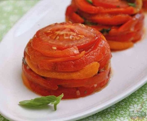 Холодная закуска из помидоров и болгарского перца - «Закуски»