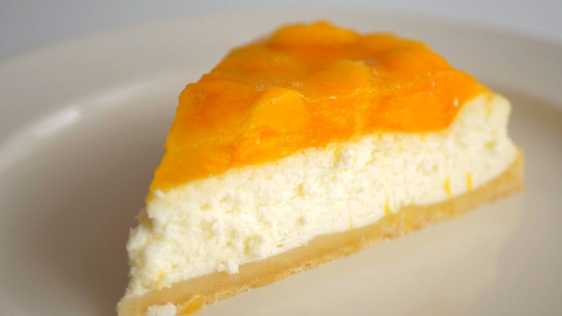 Нежный сметанный пирог "Как чизкейк" с персиками - YouTube - «Видео советы»