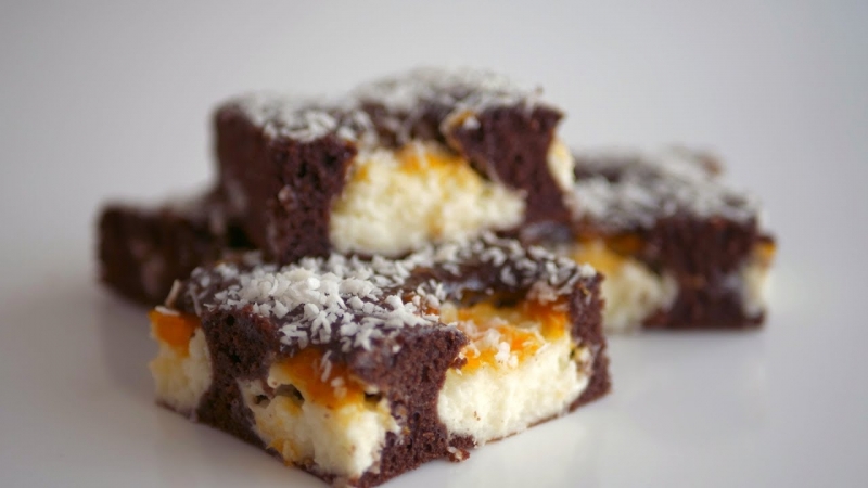 Пирог "Дуэт". Шоколадный бисквит и нежный кокосовый крем - YouTube - «Видео советы»