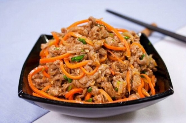 Телятина «Хе» с корейской морковью - «Второе блюдо»