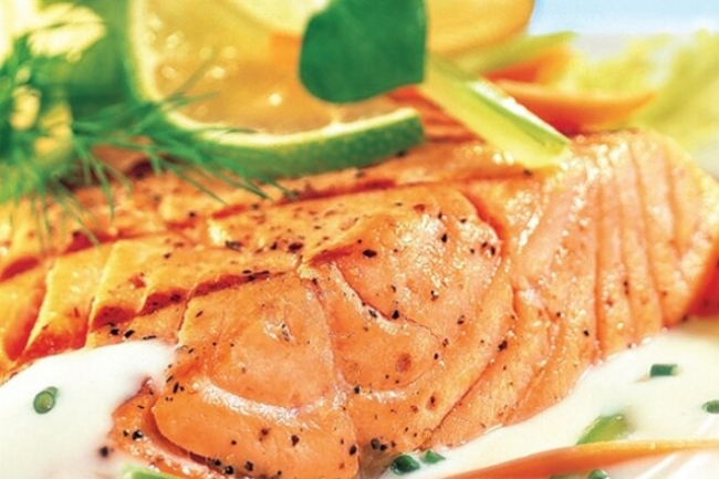 Филе лосося в сливочном соусе с тмином - «Второе блюдо»