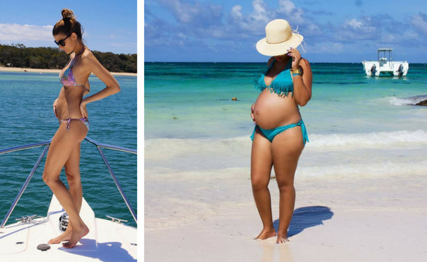 Как выглядит живот во время беременности по неделям: 34 фото из Инстаграма - «Беременность»