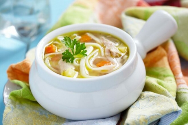Куриный суп с лапшой и картофелем в мультиварке - «Первое блюдо»